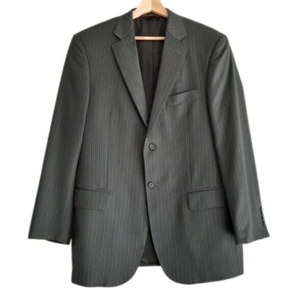 PRONTO UOMO Italy 100% Wool Blazer Jacket Super 130'S Men's Sz 40 R - Picture 1 of 15